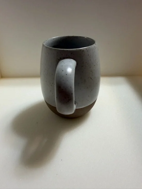 Creative Co-Op Speckled Gray Mug with Brown Base - Picture 2 of 10